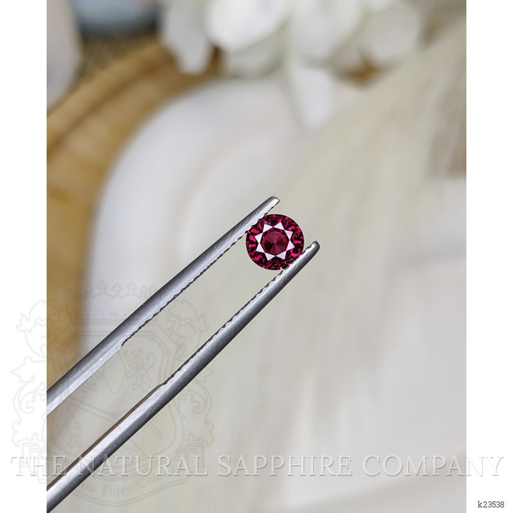 0.91 Ct. Reddish Purple Rhodolite Garnet from Ceylon (Sri Lanka)