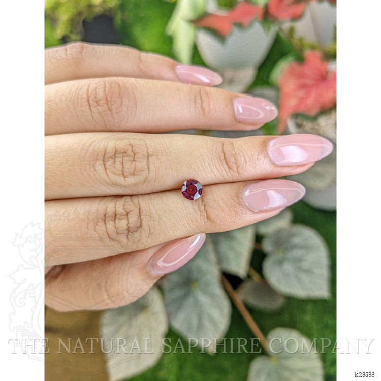 0.91 Ct. Reddish Purple Rhodolite Garnet from Ceylon (Sri Lanka)