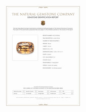 3.93 Ct. Brown Zircon from Ceylon (Sri Lanka) Scan Report
