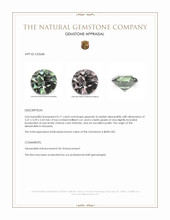 0.17 Ct. Alexandrite from Tanzania Appraisal