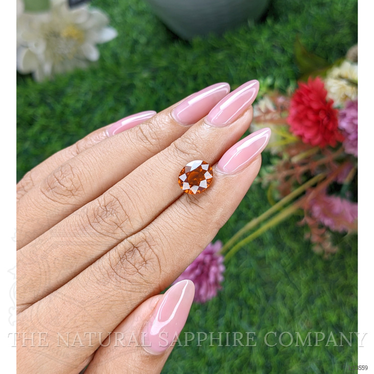 3.25 Ct. Orange Hessonite Garnet
