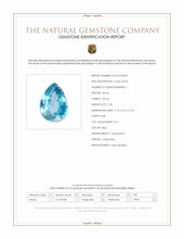 2.28 Ct. Blue Zircon from Cambodia Scan Report