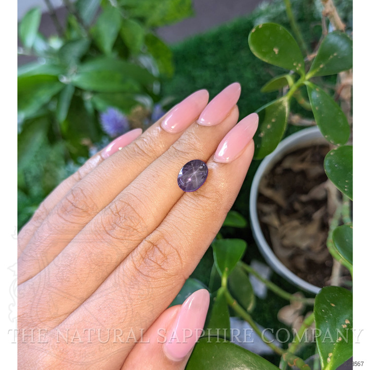 4.05 Ct. Purple Star Spinel from Ceylon (Sri Lanka)