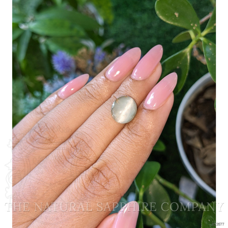 4.60 Ct. Bluish Grey Cabochon Quartz
