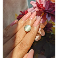 4.60 Ct. Bluish Grey Cabochon Quartz Life Style