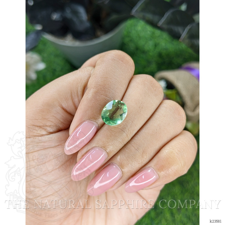 4.28 Ct. Green Fluorite from Ceylon (Sri Lanka)