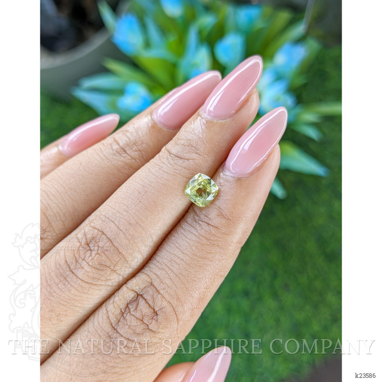 1.15 Ct. Yellowish Green Chrysoberyl from Ceylon (Sri Lanka)