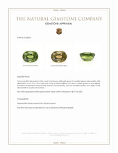 3.84 Ct. Alexandrite from Ceylon (Sri Lanka) Appraisal