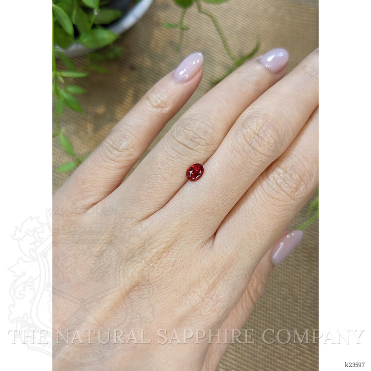 0.65 Ct. Red Spinel from Burma (Myanmar)