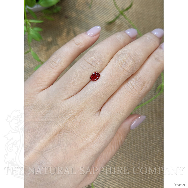 0.65 Ct. Purplish Red Spinel from Burma (Myanmar)