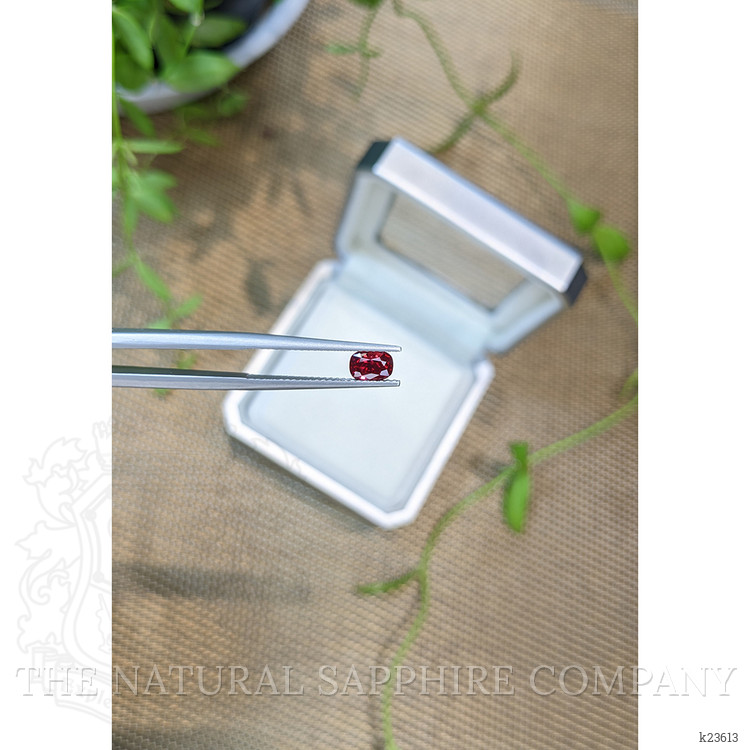 0.81 Ct. Purplish Red Spinel from Burma (Myanmar)