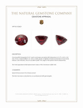 0.47 Ct. Red Spinel from Burma (Myanmar) Appraisal