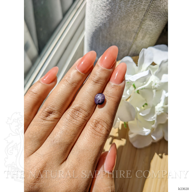 2.84 Ct. Purple Star Spinel from Ceylon (Sri Lanka)