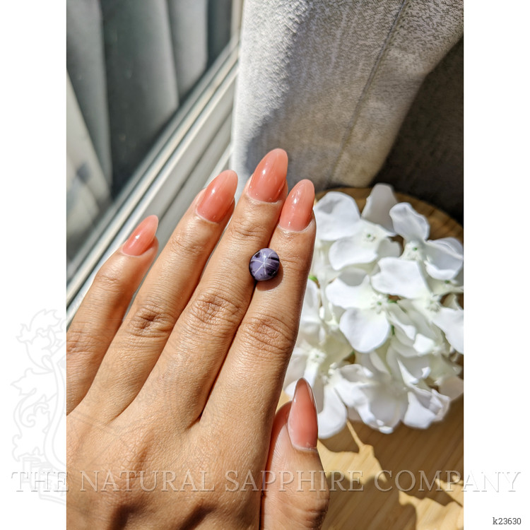 4.41 Ct. Purple Star Spinel from Ceylon (Sri Lanka)