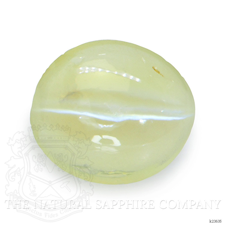0.50 Ct. Yellowish Green Cabochon Chrysoberyl from Ceylon (Sri Lanka)