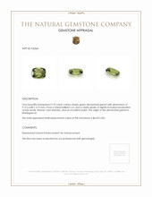 2.10 Ct. Demantoid Garnet from Madagascar Appraisal