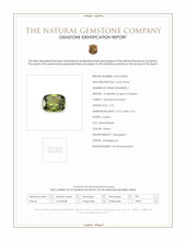 2.10 Ct. Demantoid Garnet from Madagascar Scan Report