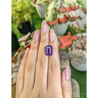 7.66 Ct. Purple Amethyst from Ceylon (Sri Lanka) Life Style