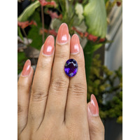 7.85 Ct. Purple Amethyst from Ceylon (Sri Lanka) Life Style