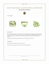 1.53 Ct. Green Grossular Garnet from Tanzania Appraisal