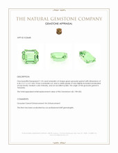 1.33 Ct. Green Grossular Garnet from Tanzania Appraisal