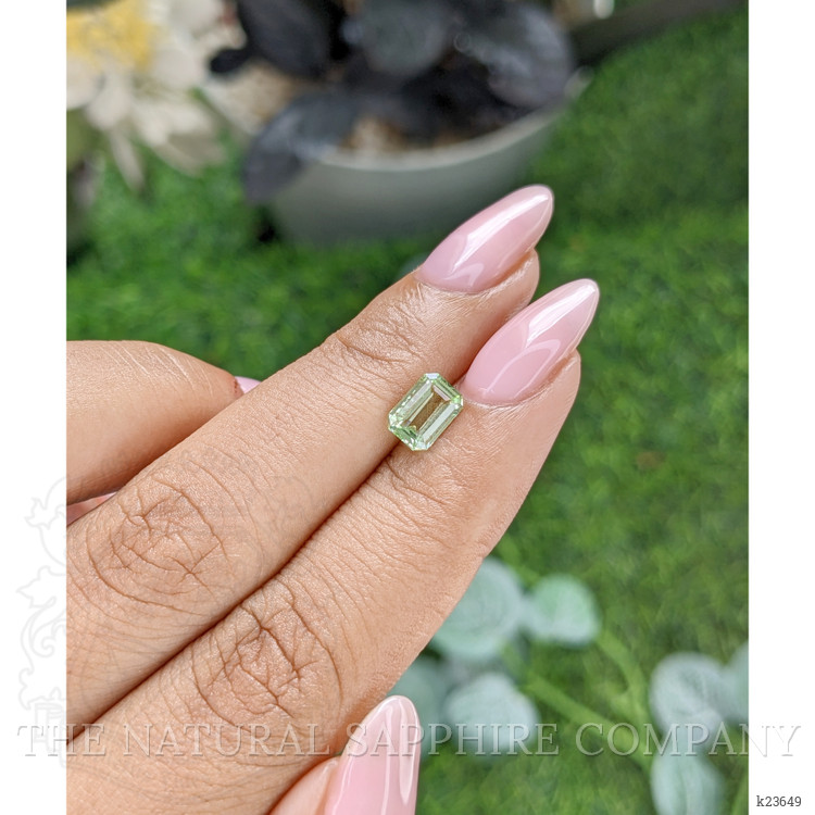 1.02 Ct. Green Grossular Garnet from Tanzania