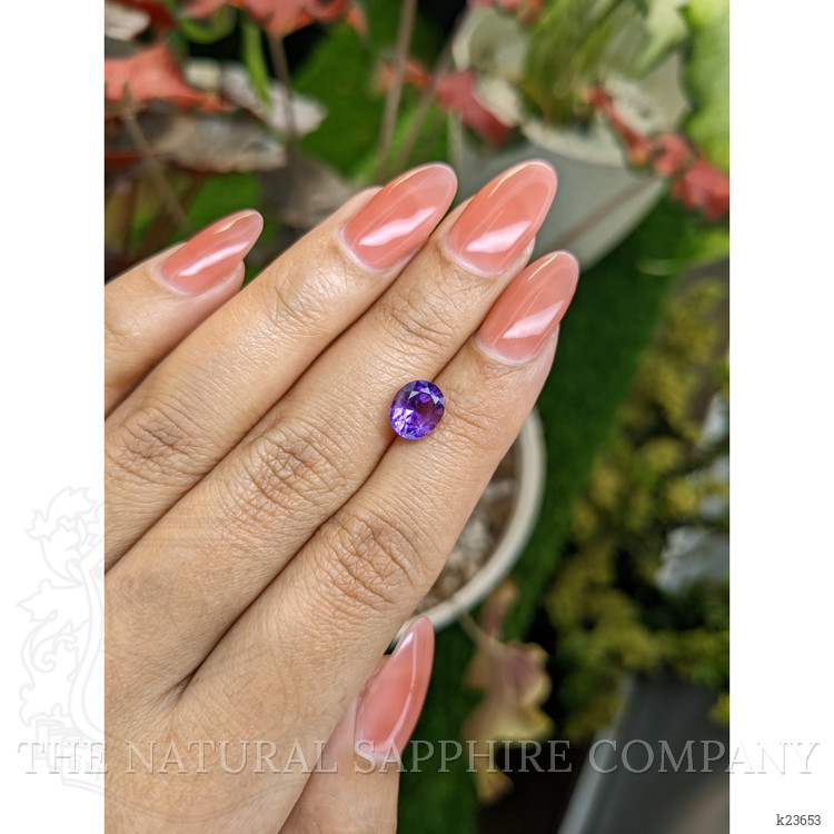 1.74 Ct. Purple Amethyst from Ceylon (Sri Lanka)