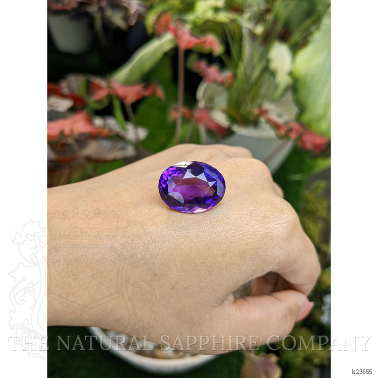 27.85 Ct. Purple Amethyst from Ceylon (Sri Lanka)