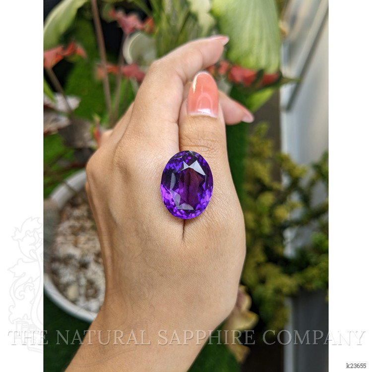 27.85 Ct. Purple Amethyst from Ceylon (Sri Lanka)