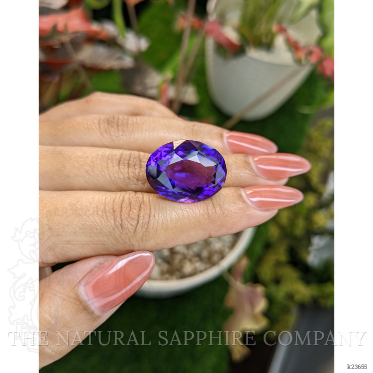 27.85 Ct. Purple Amethyst from Ceylon (Sri Lanka)