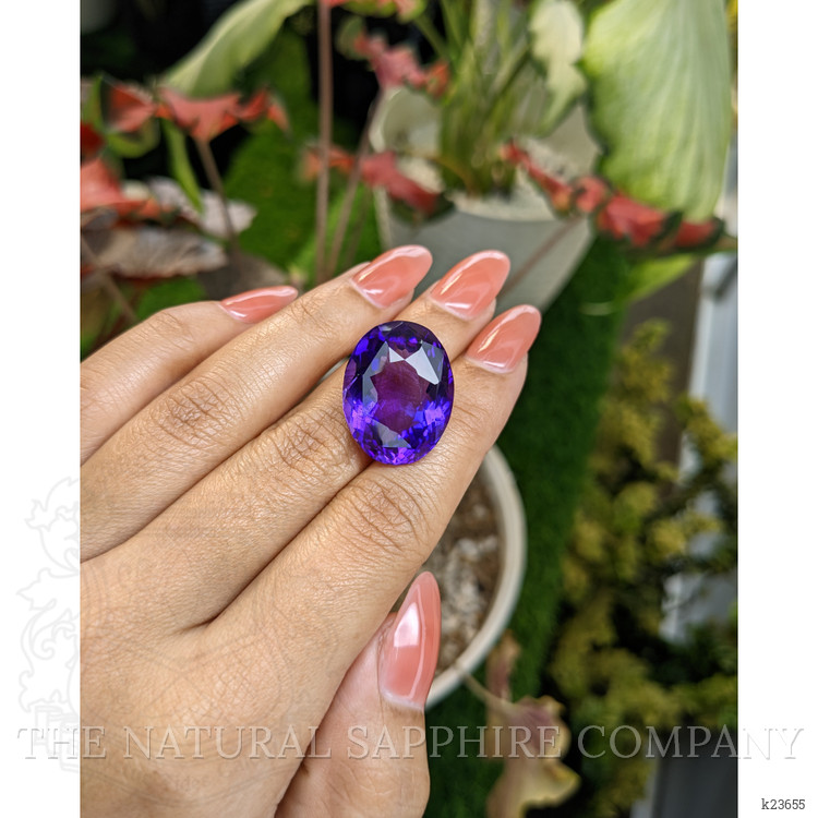 27.85 Ct. Purple Amethyst from Ceylon (Sri Lanka)