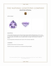 2.40 Ct. Purple Amethyst from Ceylon (Sri Lanka) Appraisal