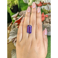 11.40 Ct. Purple Amethyst from Ceylon (Sri Lanka) Life Style
