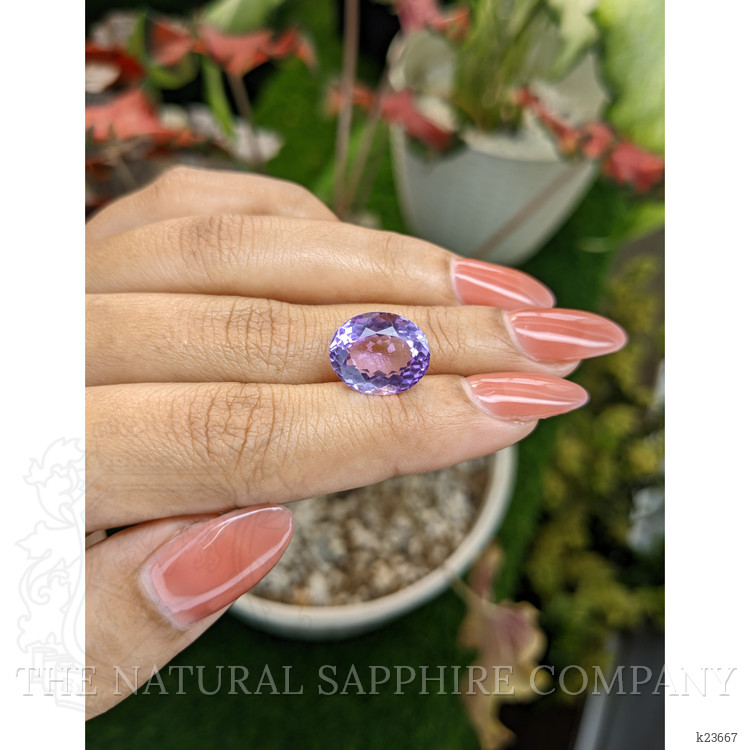6.34 Ct. Purple Amethyst from Ceylon (Sri Lanka)