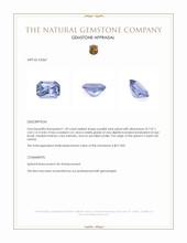 1.20 Ct. Purplish Blue Spinel from Ceylon (Sri Lanka) Appraisal
