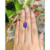 3.83 Ct. Purple Amethyst from Ceylon (Sri Lanka) Life Style