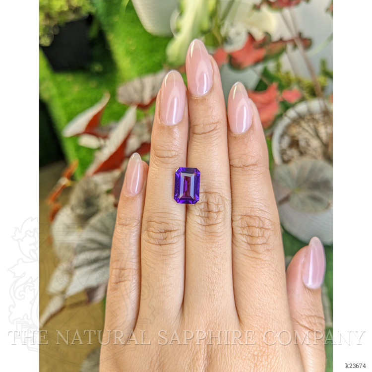 3.83 Ct. Purple Amethyst from Ceylon (Sri Lanka)