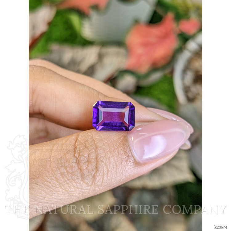3.83 Ct. Purple Amethyst from Ceylon (Sri Lanka)