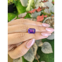 3.83 Ct. Purple Amethyst from Ceylon (Sri Lanka) Life Style