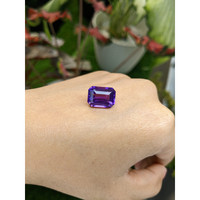 8.78 Ct. Purple Amethyst from Ceylon (Sri Lanka) Life Style
