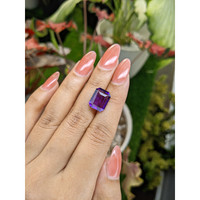 5.55 Ct. Purple Amethyst from Ceylon (Sri Lanka) Life Style