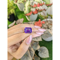 11.22 Ct. Purple Amethyst from Ceylon (Sri Lanka) Life Style