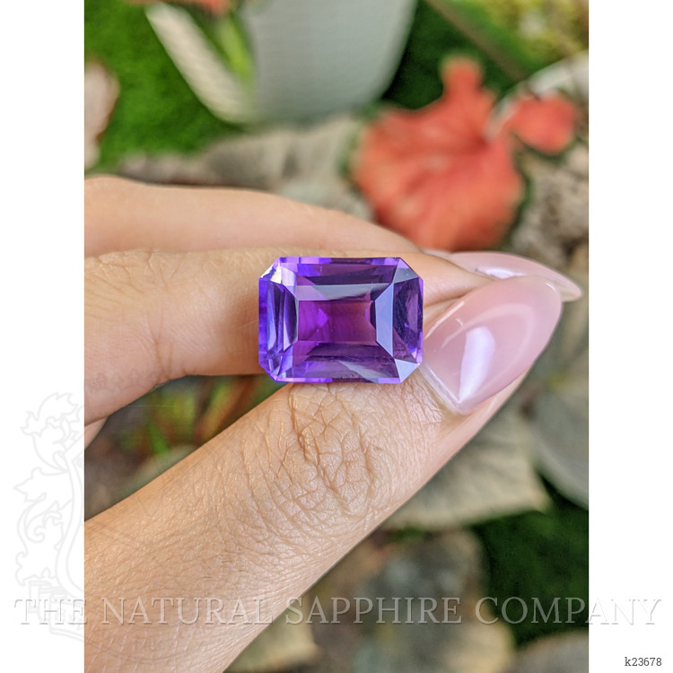 17.13 Ct. Purple Amethyst from Ceylon (Sri Lanka)