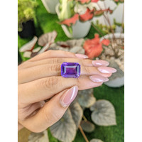 17.13 Ct. Purple Amethyst from Ceylon (Sri Lanka) Life Style