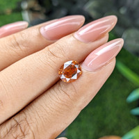 2.26 Ct. Orange Spessartite Garnet from Tanzania Life Style