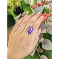 12.57 Ct. Purple Amethyst from Ceylon (Sri Lanka) Life Style