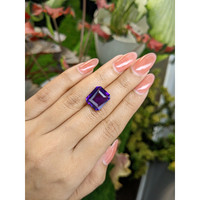 9.38 Ct. Purple Amethyst from Ceylon (Sri Lanka) Life Style