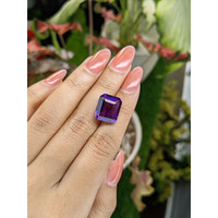 9.38 Ct. Purple Amethyst from Ceylon (Sri Lanka) Life Style