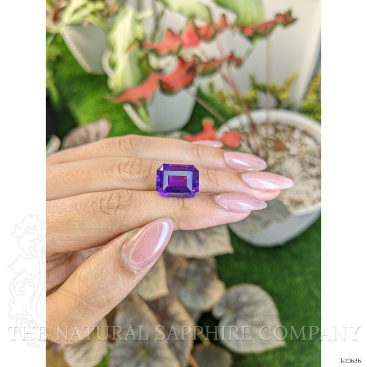 9.04 Ct. Purple Amethyst from Ceylon (Sri Lanka)