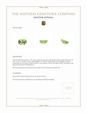 1.49 Ct. Demantoid Garnet from Madagascar Appraisal